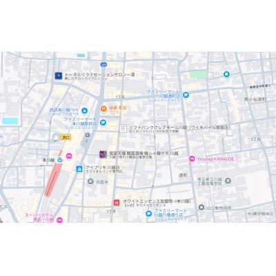 【キャンペーン価格適用中！】リスポーン川越09【本川越駅 徒歩8分！Wi-Fi付、オートロック付】の地図画像
