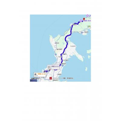 海に囲まれた恩納村北でワーケーション可能　SEA EIRENE hillstopの地図画像