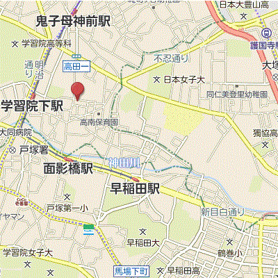 マンスリーリブマックス雑司が谷SOUTHデザイン■『27平米・駅5分』【Wi-Fi無制限・独立洗面・浴室乾燥付】≪エクセレントシリーズ≫の地図画像