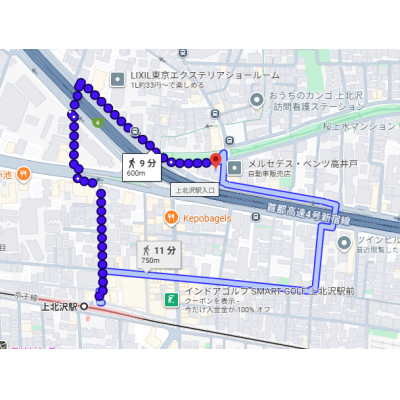 東都マンスリーカーサトレスB【４名入居可！WiFi無料！】1LDKの地図画像