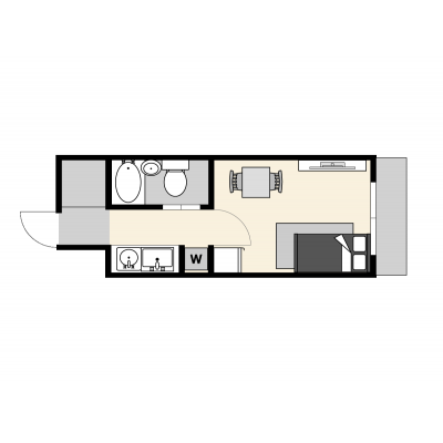 大津赤十字病院近く🏥家具家電付き✨大津駅徒歩7分🚉いちばんちマンスリー大津駅前３の地図画像