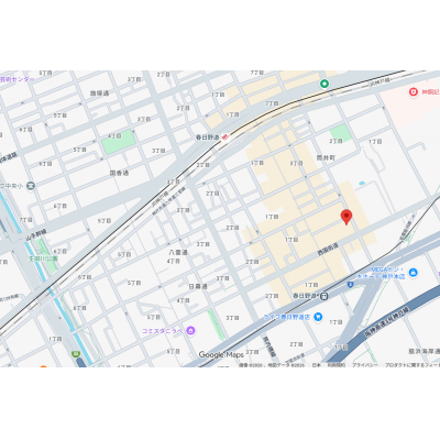 トラスト三宮東1【阪神春日野道駅徒歩3分♪デザイナーズ】の地図画像