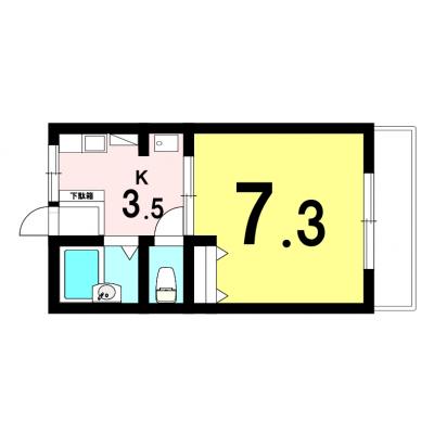 【三重県四日市市/赤堀駅徒歩約10分/バストイレ別/駐車場/洋室7.3帖】レクエルド城北 ファミマンの地図画像