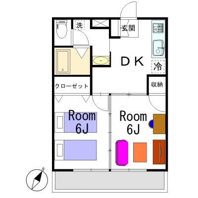 グランマンスリー水戸浜田町R105【★ベット２台のツインルーム！２名様ご利用可能（お1人様でもご利用可能です。）★インターネット無料！★ＲＣマンション★敷地内駐車場利用可能（有料）】の地図画像