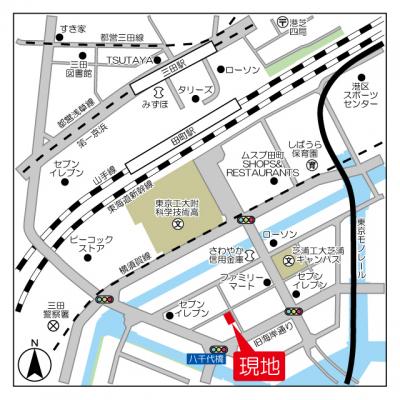 シティテラス田町の地図画像