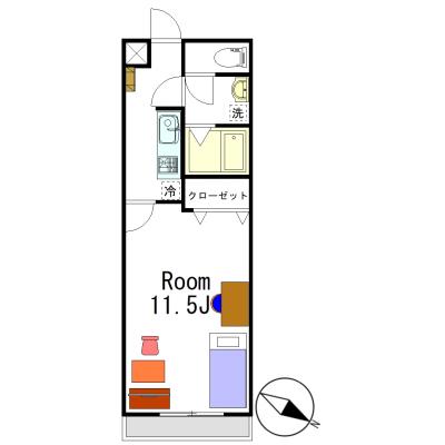 グランマンスリー水戸元吉田町ⅡR106【★ネット無料！★オートロック付！★敷地内駐車場利用可能（別料金）★スターバックス、コンビニ等徒歩圏内で生活便利♪★水戸南インターまで車10分！】の地図画像