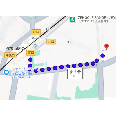 TG代官山の地図画像