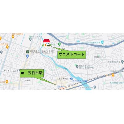 ウエストコート　３０１（希少な五日市エリア物件！駐車場付き！ネット無料です！）の地図画像