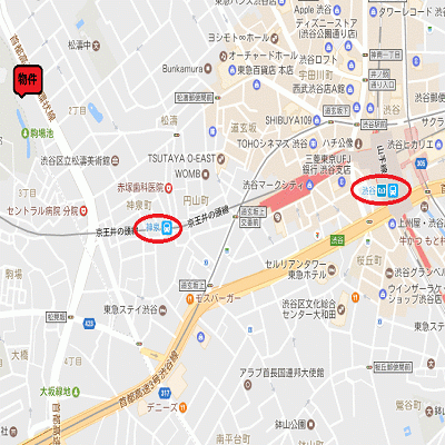 グッドステイ渋谷神泉・松濤WEST■『禁煙ルーム・浴室乾燥付』【ベーシック】の地図画像