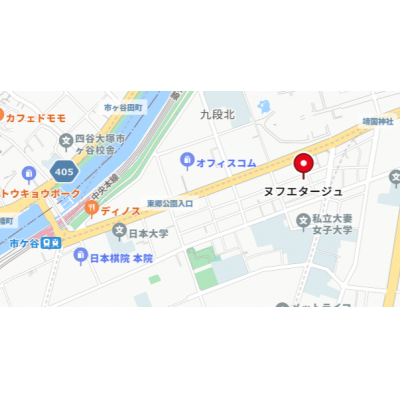 マンスリーステージ市ヶ谷の地図画像