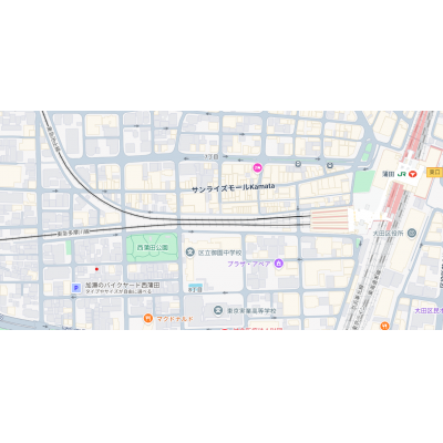 PAL西蒲田　（1K）住環境良し、長期入居も利用しやすいの地図画像