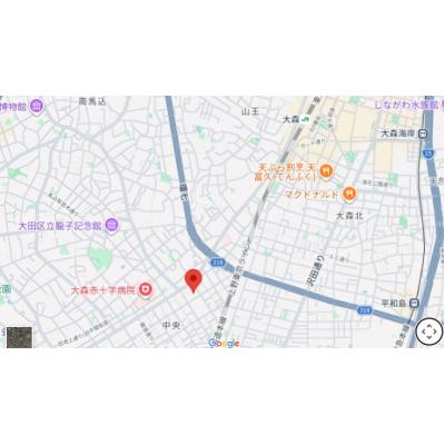 Sumica大森【築浅・家具家電付き　家族&グループに最適な3ベッドルームハウス　住環境良好】の地図画像