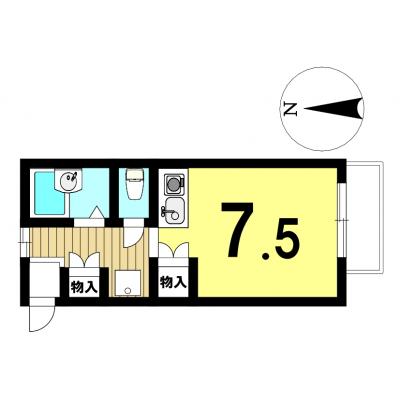 【名古屋市名東区/一社駅徒歩約10分/駐車場/無料Wi-Fi/バストイレ別/洋室7.5帖】第2ホーメスト一社 ファミマンの地図画像