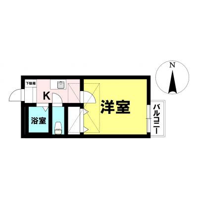 【名古屋市港区/港北駅/駐車場/バストイレ別】ブランドールJ ファミマンの地図画像