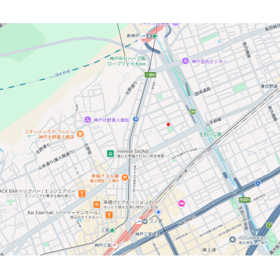 トラスト三宮31【三宮駅・新神戸駅徒歩圏内！追炊あり！】 の地図画像