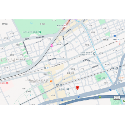 トラスト灘2【JR灘駅徒歩6分♪　おしゃれなお部屋です♪】の地図画像
