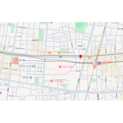 トラスト上本町1【上本町駅・鶴橋駅どちらの駅にも徒歩圏内】の地図画像