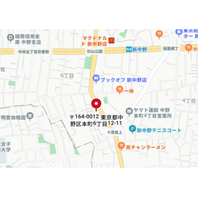 マンスリーステージ中野1LDK-typeの地図画像