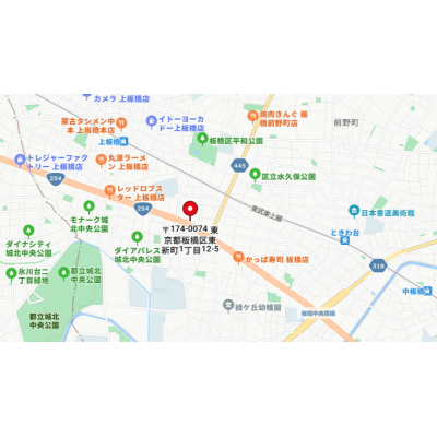 マンスリーステージ上板橋Ⅲ【インターネット無料！管理費無料！！25㎡以上】の地図画像