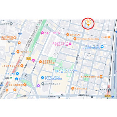 マンスリーステージ大森2の地図画像