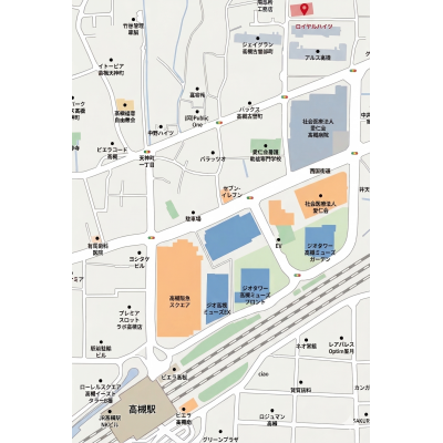 三島のマンスリー　高槻古曽部　★インターネット無料★　JR高槻駅からJR大阪駅まで15分・JR京都駅まで12分の地図画像