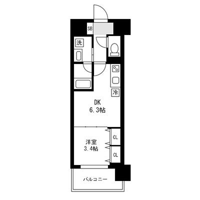 【おためしSALE：入居期間限定のお部屋だからお得！】1日あたり9740円→3870円！（60%OFF） ｜ アットイン京都10の地図画像