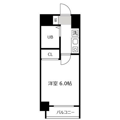 【おためしSALE：入居期間限定のお部屋だからお得！】1日あたり4740円→2370円！（50%OFF） ｜ アットイン大阪城1の地図画像
