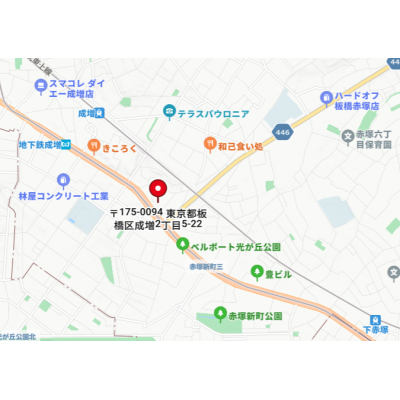 マンスリーステージ成増Ⅱ【インターネット無料！管理費無料！3駅利用可】の地図画像