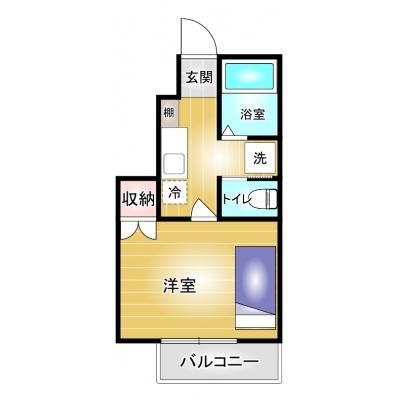コスパだけじゃない“快適さ重視”マンスリータウン伊勢崎境伊与久A105 【Wi-Fi無料】【コンビニ🏪まで徒歩4分】の地図画像