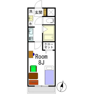 🍀グランマンスリー🍀土浦東崎町R205🌈ＪＲ常磐線土浦駅徒歩７分📍Wi-Fi無料🛜別途駐車場利用可能🅿️✨の地図画像
