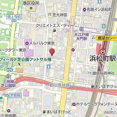 マンスリーリブマックス浜松町・芝大門ステーションフロント☆『禁煙ルーム・34平米』【1名入居限定・独立洗面】≪スタンダードシリーズ≫の地図画像