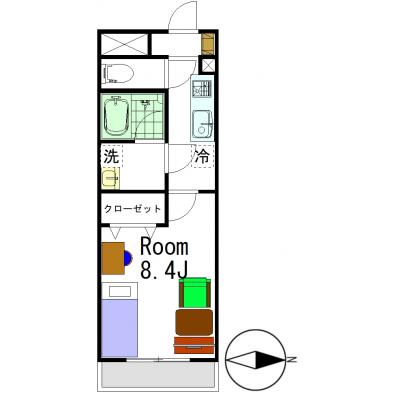 🍀グランマンスリー🍀太田東本町Ⅲ 102📍太田駅🚉まで徒歩🚶‍♂️7分🎵【Wi-Fi無料】バス🛁トイレ別✨独立洗面台あり🌈ウォークインクローゼットあり🎀の地図画像