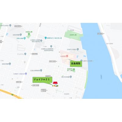 ジョイフル21　201（吉島病院徒歩2分・インターネット無料・2口コンロ）の地図画像