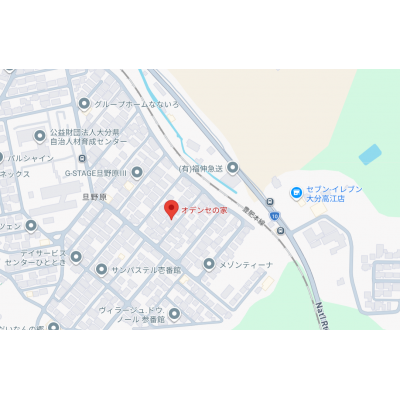 駐車場1台無料・Wi-Fi無料！宅配BOX付き♪の地図画像