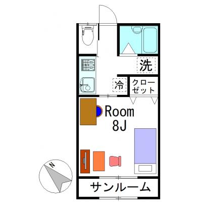 🍀グランマンスリー🍀長岡長峰R102🌈長岡ICから5分🚗サンルーム☀️があります❗の地図画像