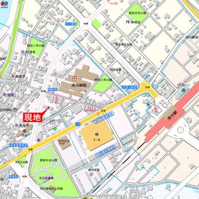 アパマートマンスリー滑川駅前 常盤町 Wi-Fi無料 1K (cc)の地図画像