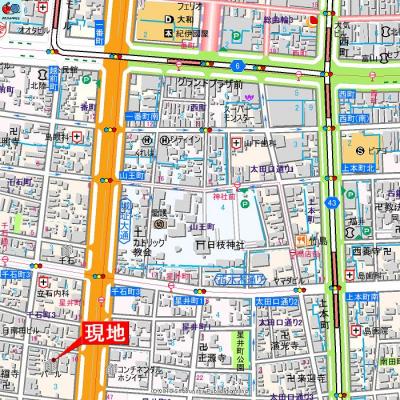 アパマートマンスリー富山市 千石町 1K (cb)の地図画像