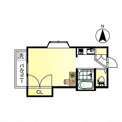 【JR山陰本線並河駅徒歩2分 / Wi‑Fiあり / バス・トイレ別 / 南向き / クローゼット / エアコン完備 / 最上階角部屋】の地図画像