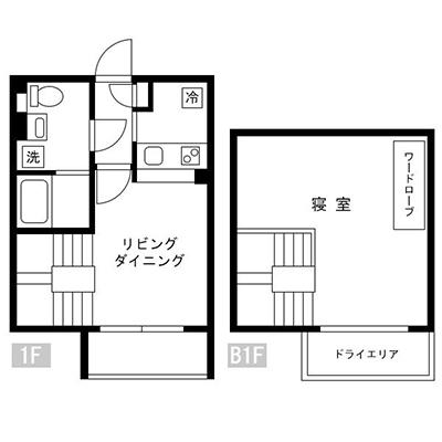 【2026年10月23日～2026年10月29日の間でご入居可能な方限定】アットイン自由が丘2-6の地図画像