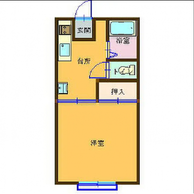 ONLY木更津2【🌈WiFi・管理費０円キャンペーン🌈】ペット不可★駐車場料金込み☆バストイレ別☆駐車場料金込み★室内洗濯機置場☆の地図画像