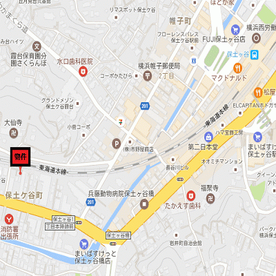 グッドステイ横浜保土ヶ谷WEST★『禁煙ルーム・独立洗面・浴室乾燥付』【ハイクラス】の地図画像
