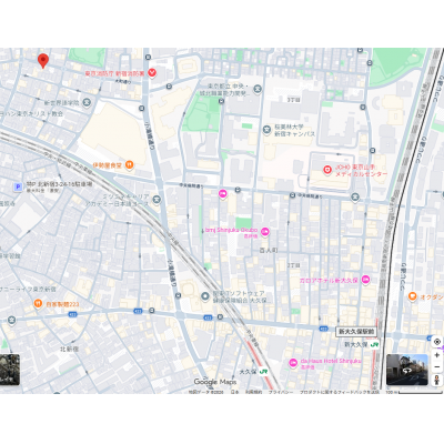 新宿区北新宿４丁目マンスリーマンションの地図画像