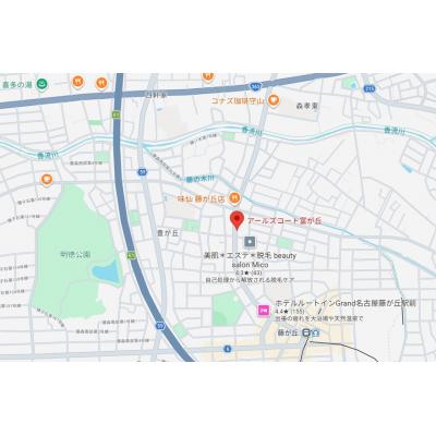 🚉名古屋市東山線「藤が丘駅」✨オートロック有り🔏お買い物の環境も抜群🌟の地図画像