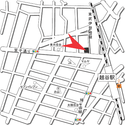 ｅすまいＷＩＮＢＥＬＬ越谷(無料Wi-Fi・禁煙)★越谷駅徒歩約3分の好立地♪急行停車駅のため都内にも行きやすいです★の地図画像