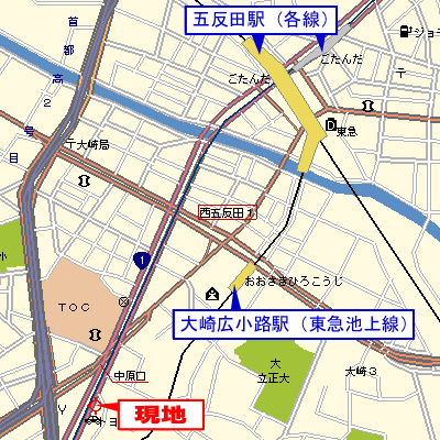 マンスリーリブマックス戸越五反田ヴィーダ■『禁煙ルーム』【浴室乾燥付】≪スタンダードシリーズ≫の地図画像