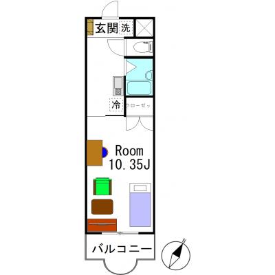 🍀 グランマンスリー🍀 新潟中央区弁天橋通R105 🌈Wi-Fi無料 ✨駐車場利用可能🚗【商業・工業圏亀田エリア】イオンモールまでクルマで10分の地図画像