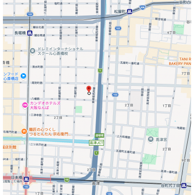 マンスリー道頓堀の地図画像