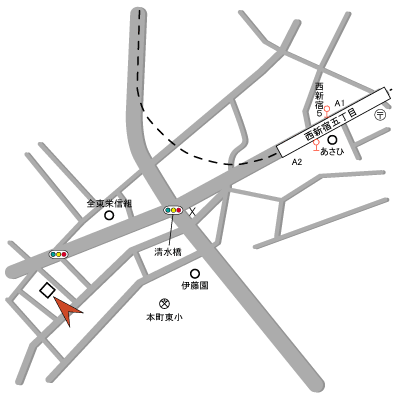 グッドステイ西新宿５■【ベーシック】の地図画像