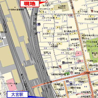 グッドステイ大宮▲【ライト】の地図画像