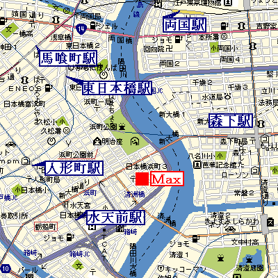 マンスリーリブマックス日本橋隅田川■【28㎡・独立洗面・浴室乾燥】≪スタンダードシリーズ≫の地図画像